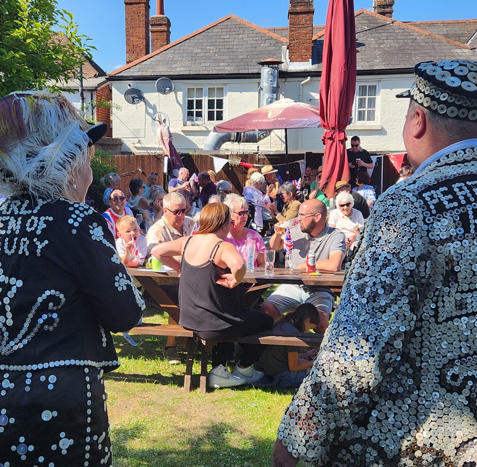 Crowds Celebrate VE Day in Style at Packed Pub Event