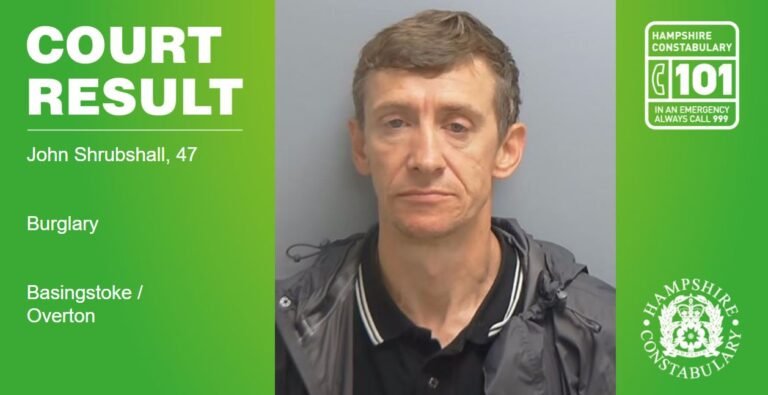 Burglar Jailed for Four Years After Targeting Homes in Basingstoke and Overton