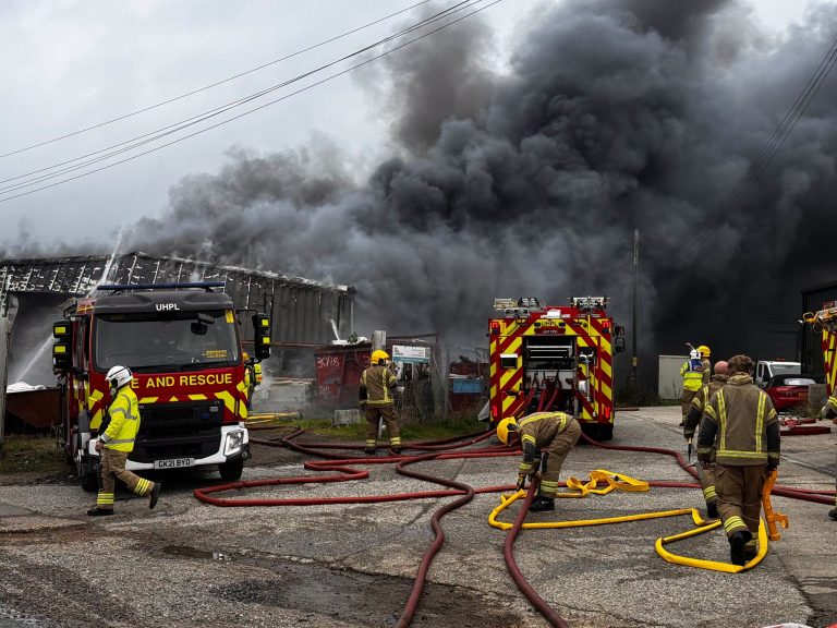 Fire breaks out at commercial building off Micheldever Road in Whitchurch